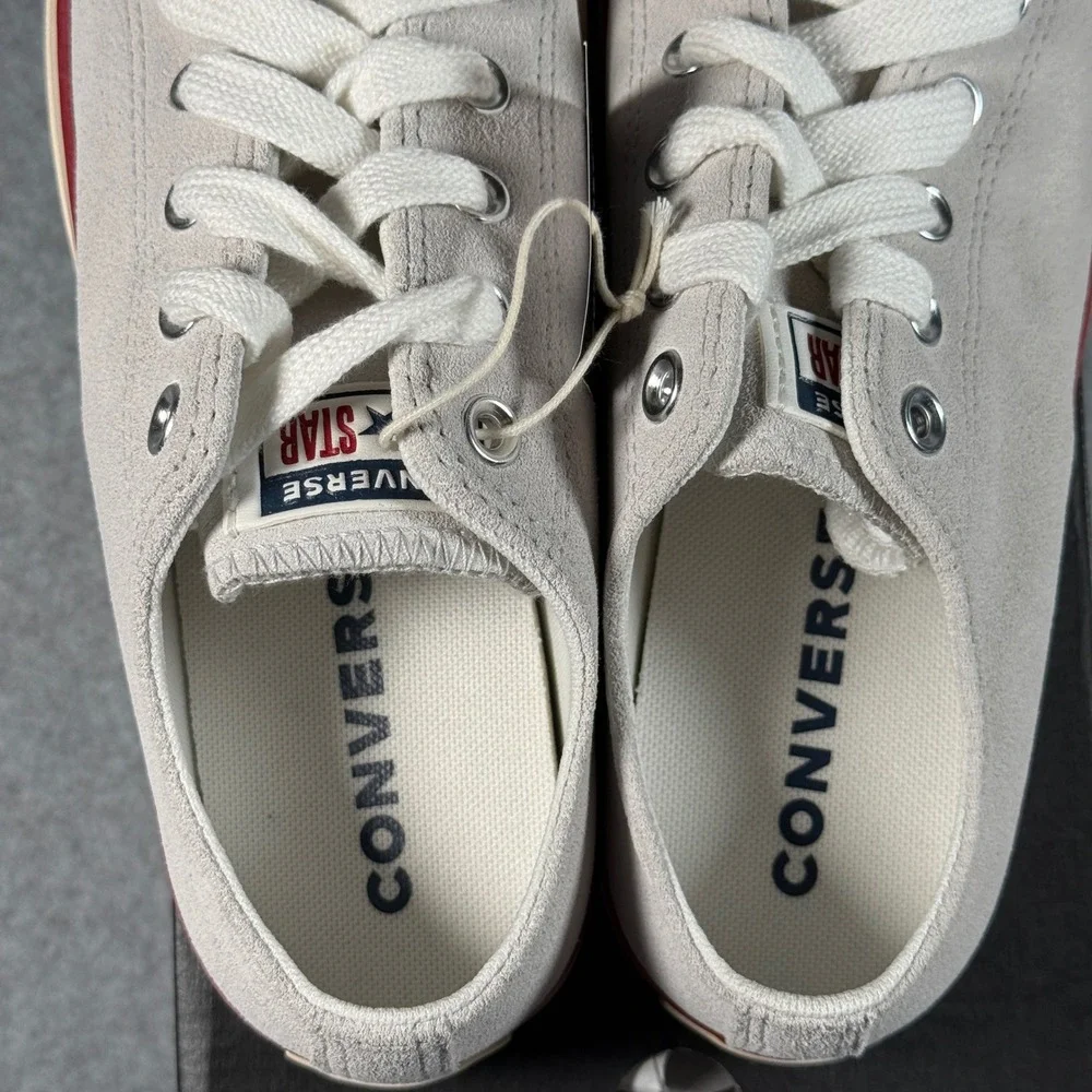 Converse Chuck Taylor All Star Ox Suede Grey Ivory A14237C Mens 7 Womens 9